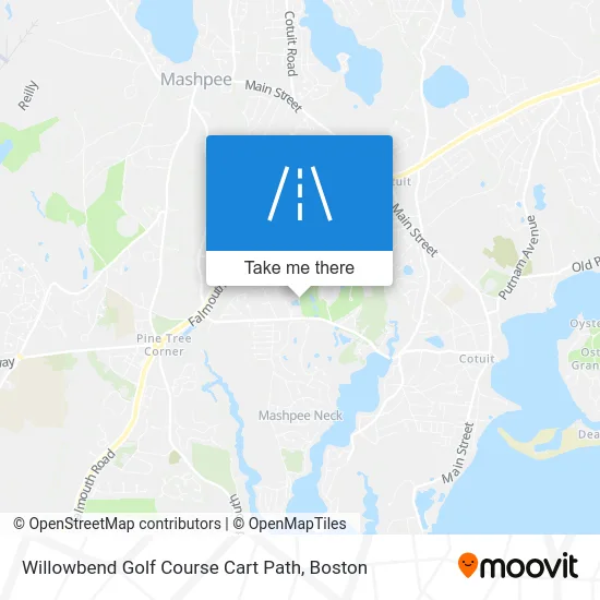 Willowbend Golf Course Cart Path map