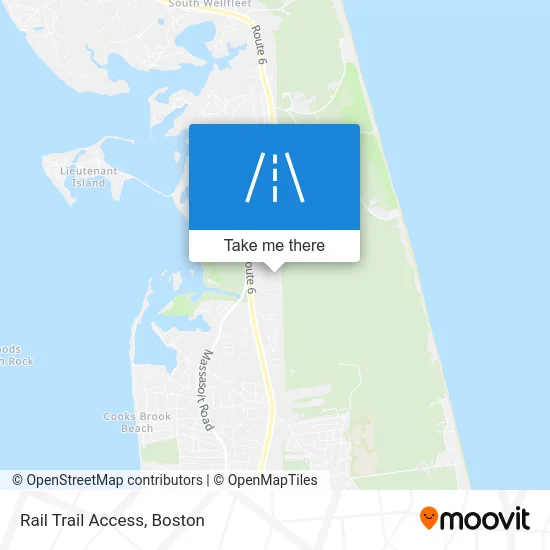 Rail Trail Access map