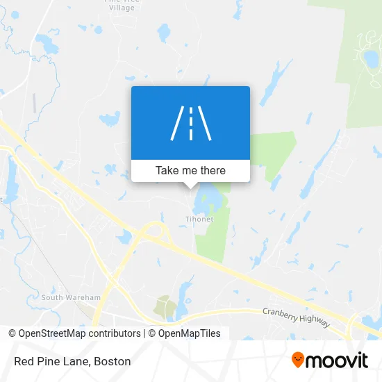Red Pine Lane map