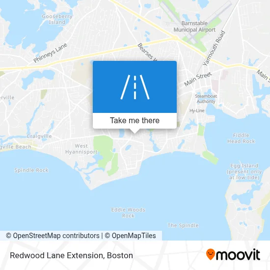 Redwood Lane Extension map