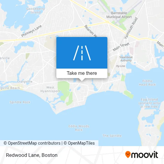 Redwood Lane map