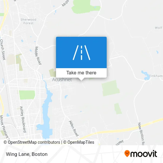 Wing Lane map