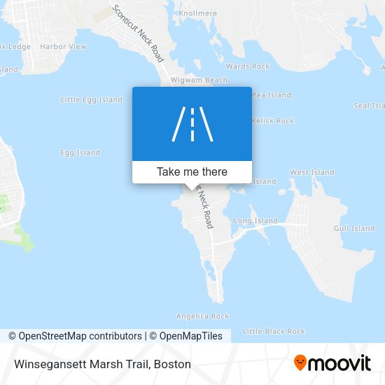 Winsegansett Marsh Trail map