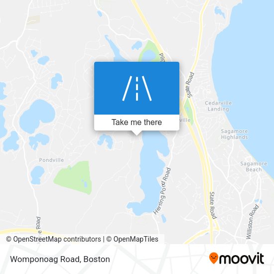 Mapa de Womponoag Road