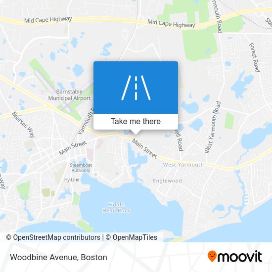 Mapa de Woodbine Avenue