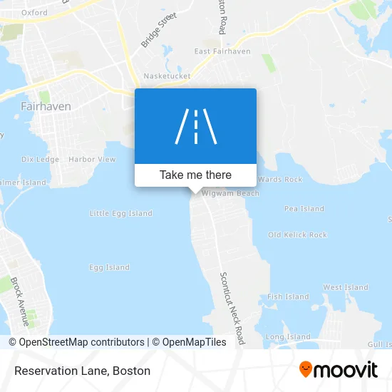 Reservation Lane map