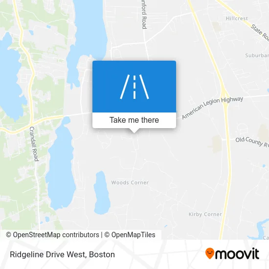 Ridgeline Drive West map