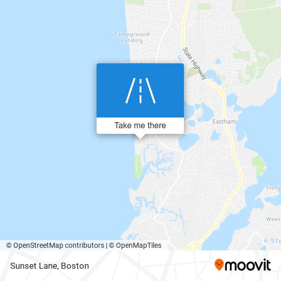 Sunset Lane map