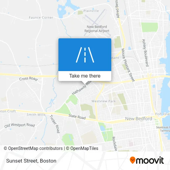 Sunset Street map