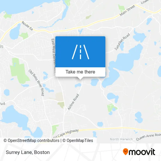 Surrey Lane map