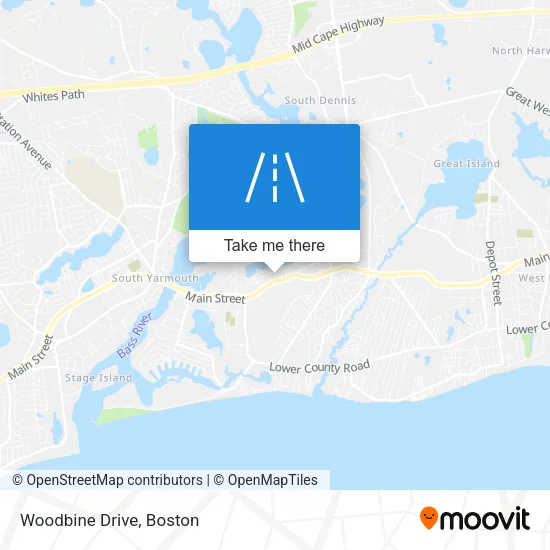 Woodbine Drive map
