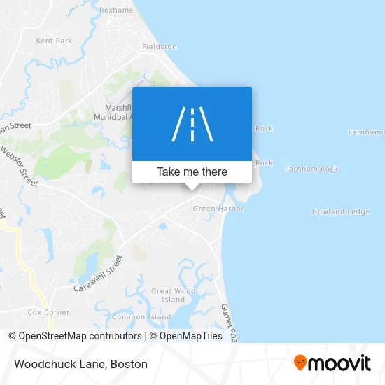 Woodchuck Lane map