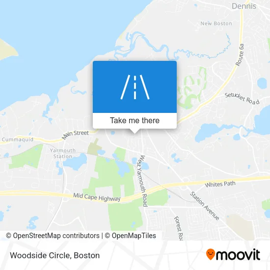 Woodside Circle map