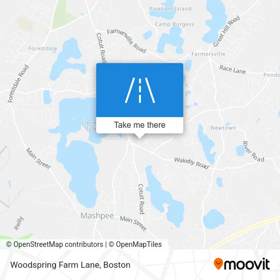 Woodspring Farm Lane map