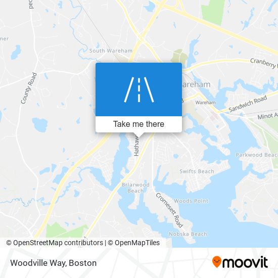 Woodville Way map
