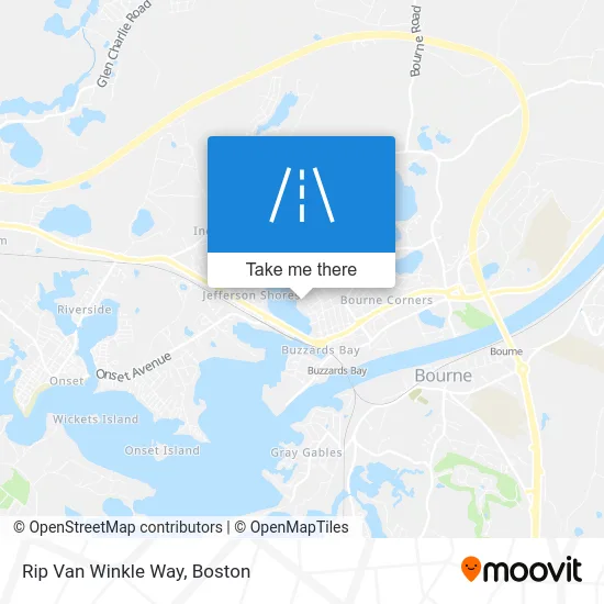 Rip Van Winkle Way map