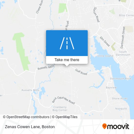 Mapa de Zenas Cowen Lane
