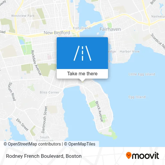 Rodney French Boulevard map