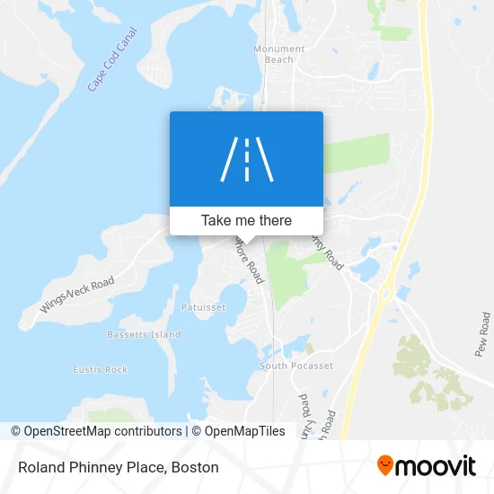 Roland Phinney Place map