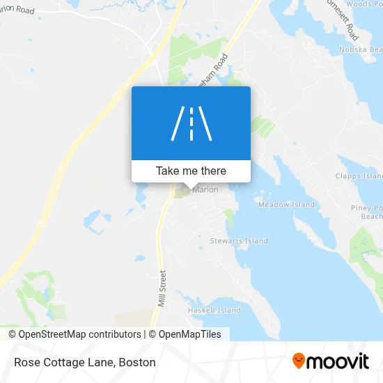 Rose Cottage Lane map