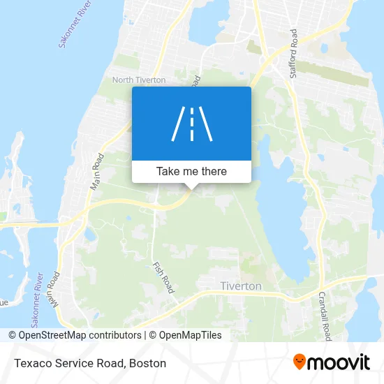 Texaco Service Road map