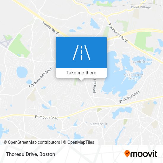 Mapa de Thoreau Drive