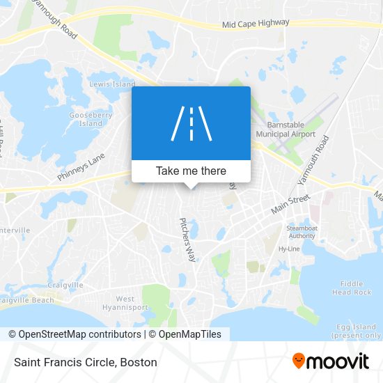 Saint Francis Circle map