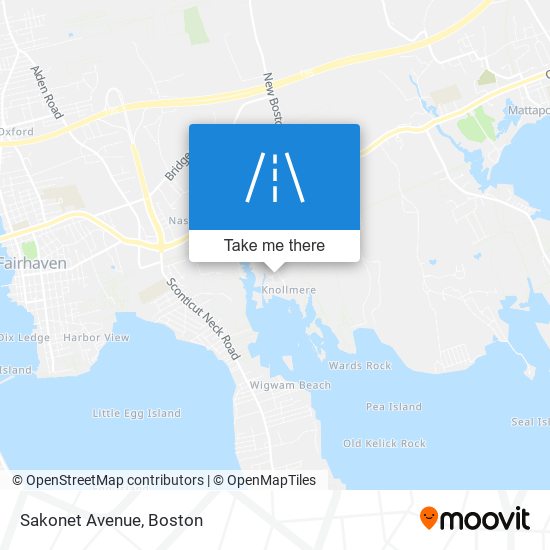 Mapa de Sakonet Avenue