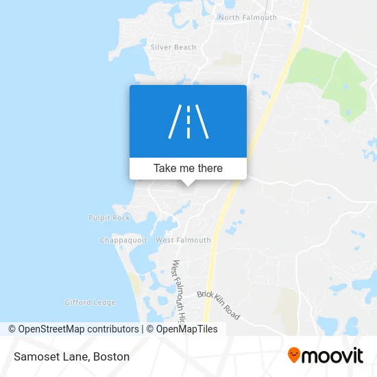 Samoset Lane map