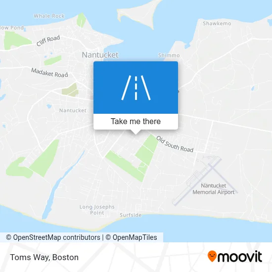 Toms Way map