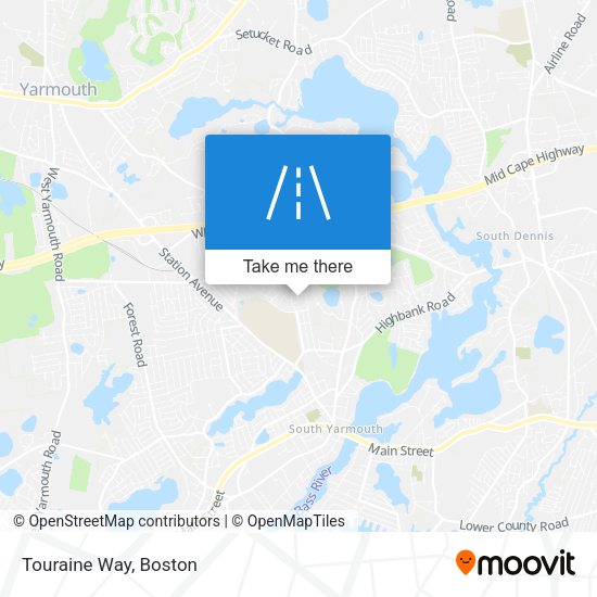 Mapa de Touraine Way