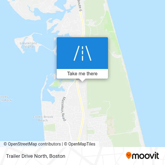 Trailer Drive North map