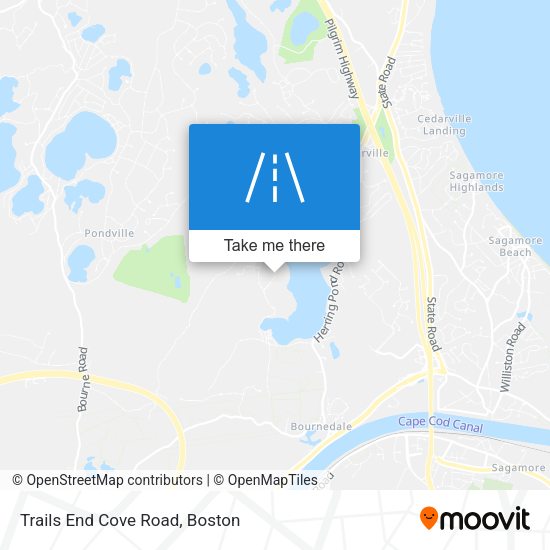Trails End Cove Road map