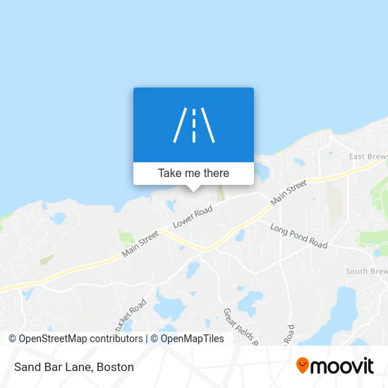 Sand Bar Lane map