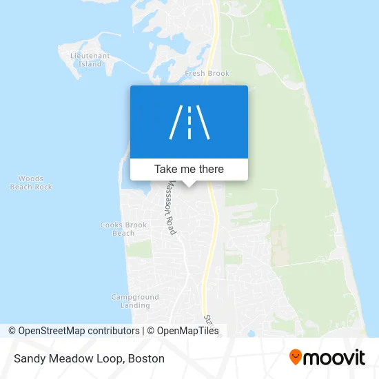 Sandy Meadow Loop map