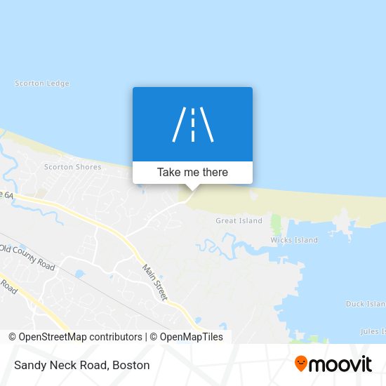 Sandy Neck Road map