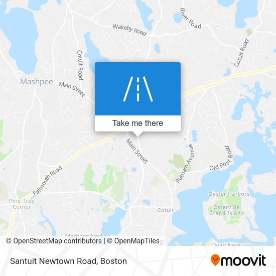 Santuit Newtown Road map