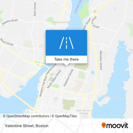 Valentine Street map