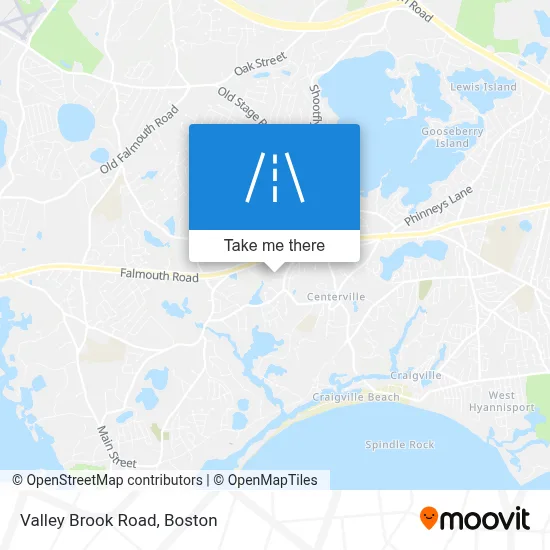 Valley Brook Road map