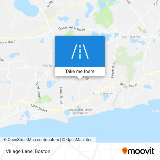 Village Lane map