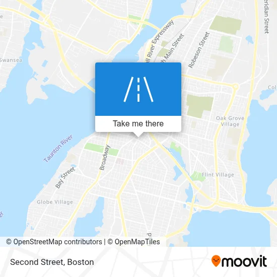 Second Street map
