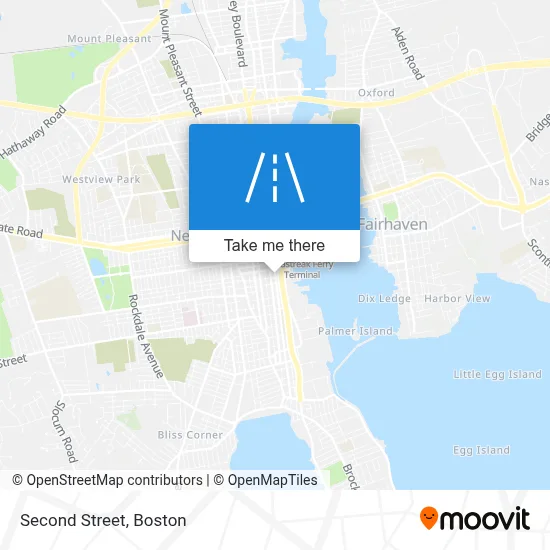 Second Street map