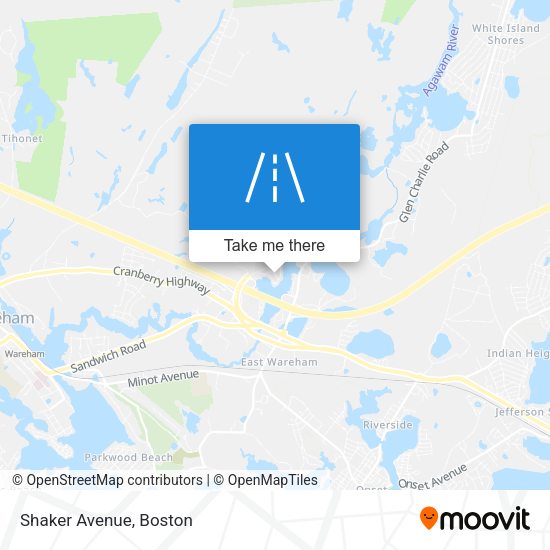 Mapa de Shaker Avenue