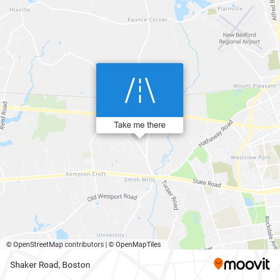 Shaker Road map