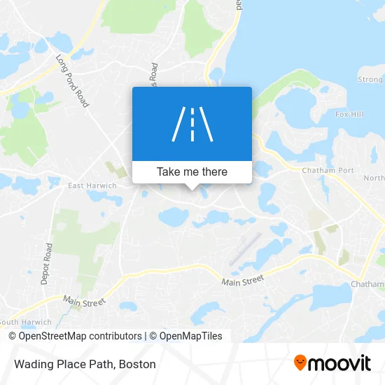 Wading Place Path map