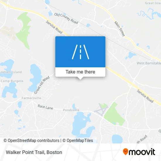 Walker Point Trail map