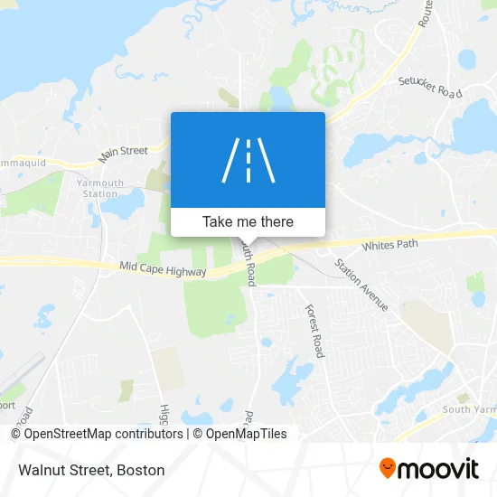 Walnut Street map