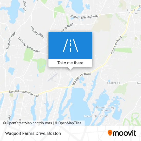 Waquoit Farms Drive map