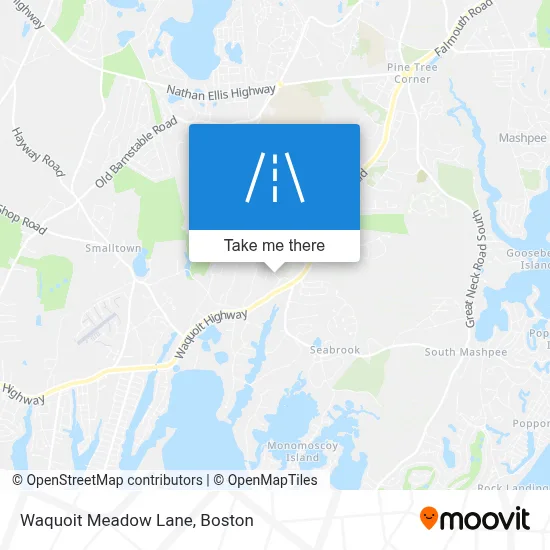 Waquoit Meadow Lane map
