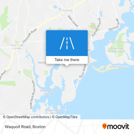 Waquoit Road map